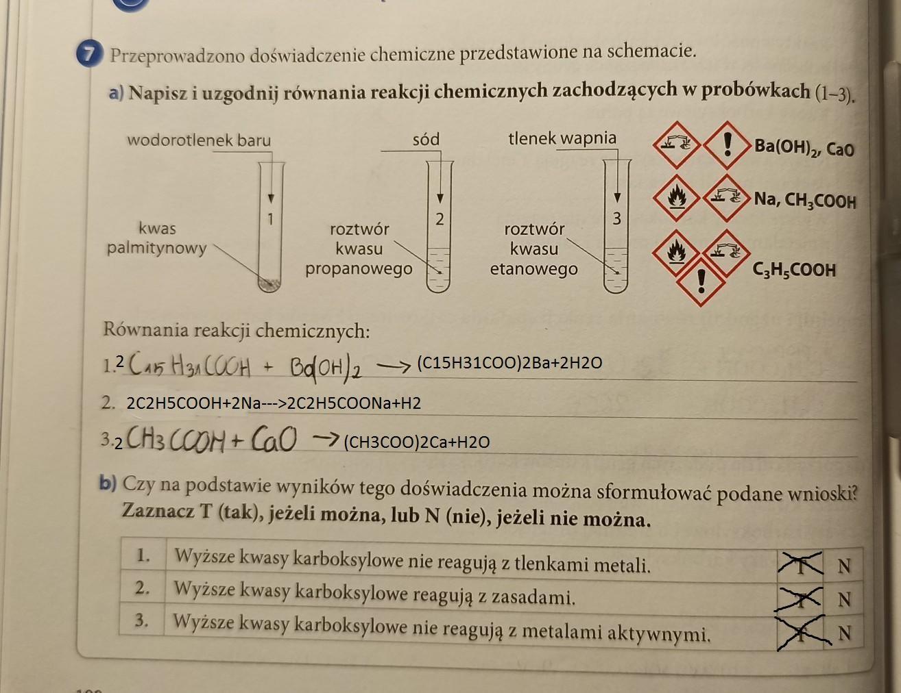 7 Przeprowadzono doświadczenie chemiczne przedstawione na schemacie. a Uczniowie Przeprowadzili Doświadczenie Chemiczne Do Probówki Z Wodą