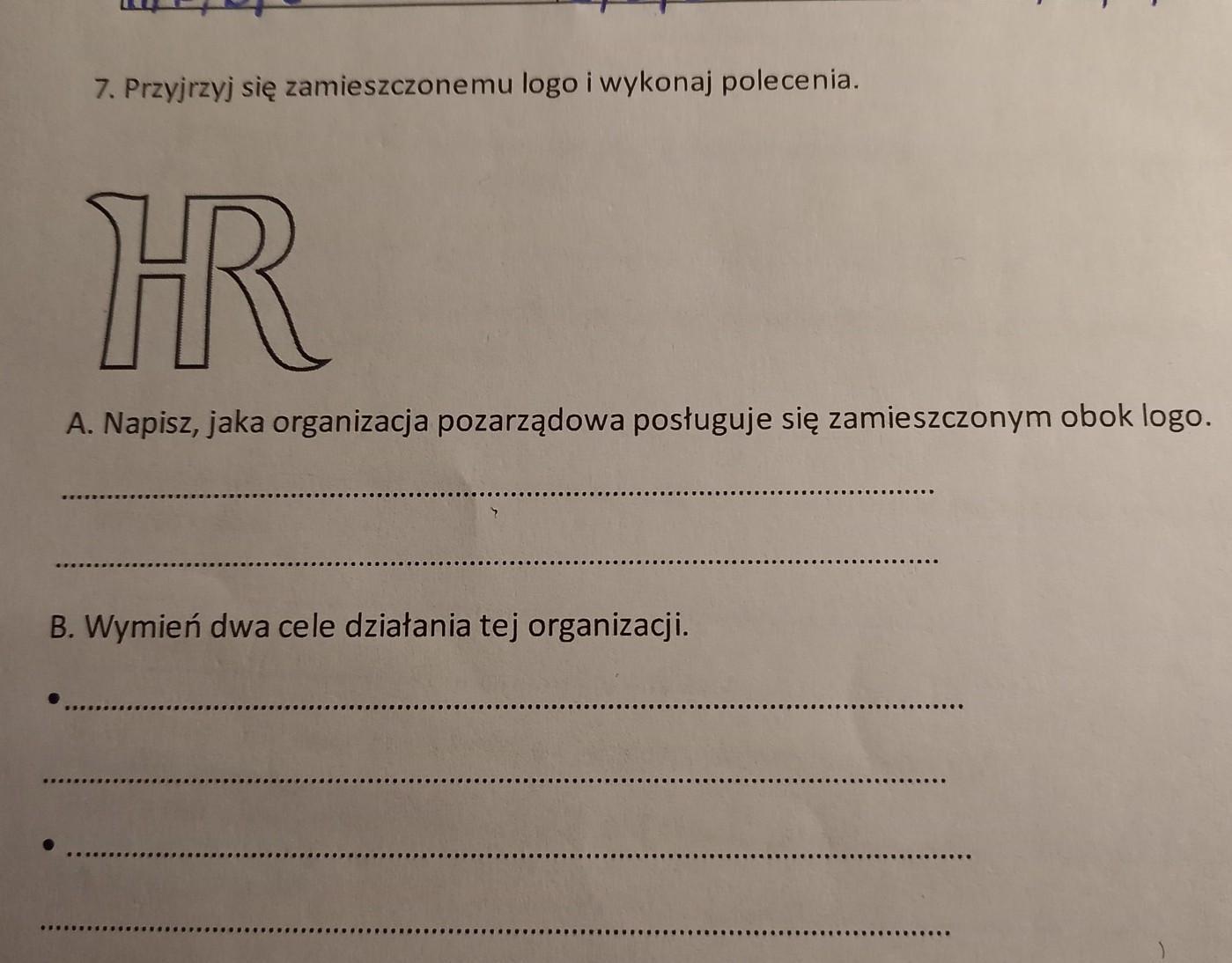 Napisz Jaka Organizacja Pozarządowa Posługuje Się Zamieszczonym Obok Logo