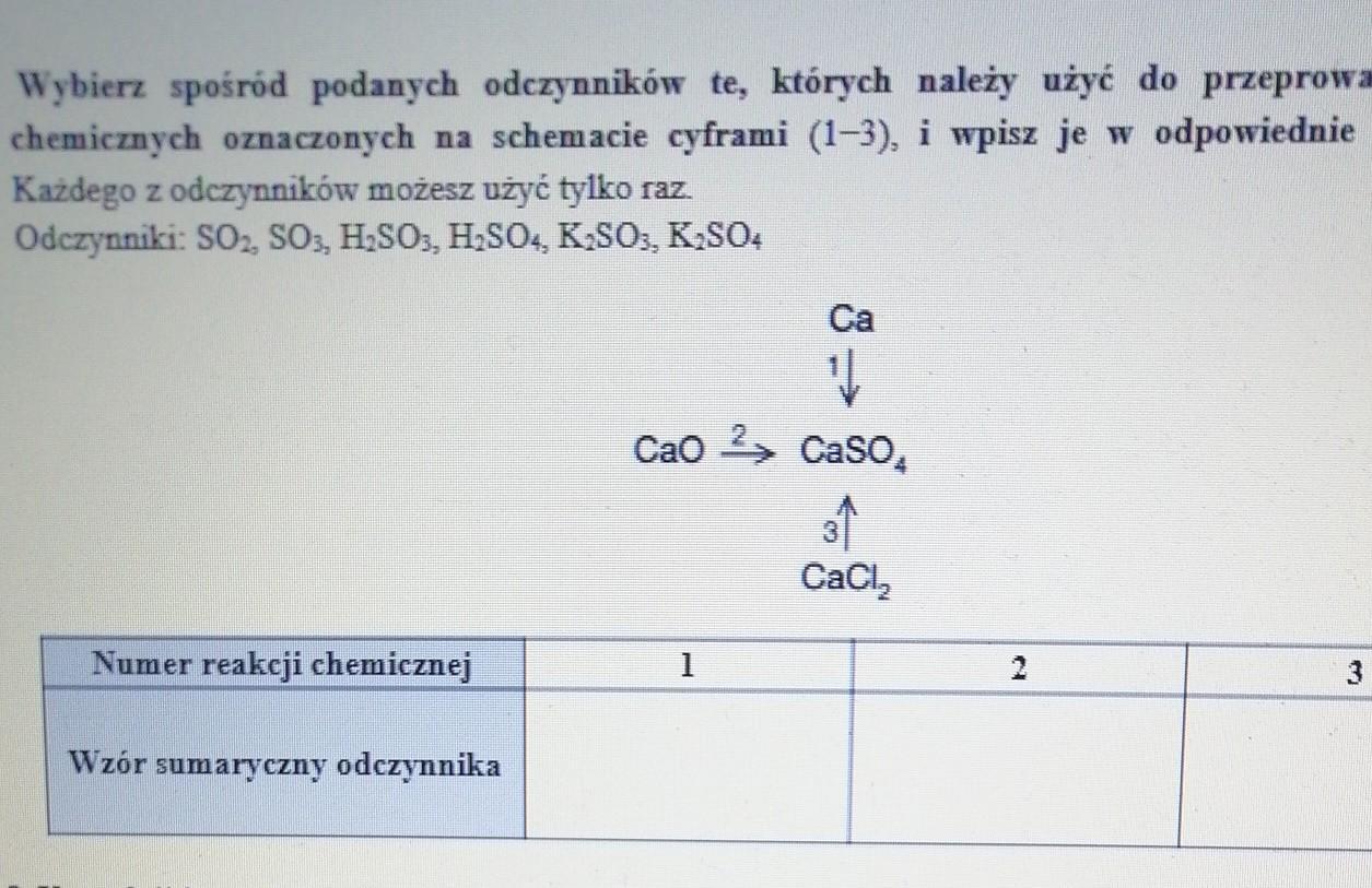 7. Wybierz spośród podanych odczynników te, których należy użyć do Zaznacz Wzor Odczynnika Za Ktorego Pomoca Mozna Odroznic Kwas
