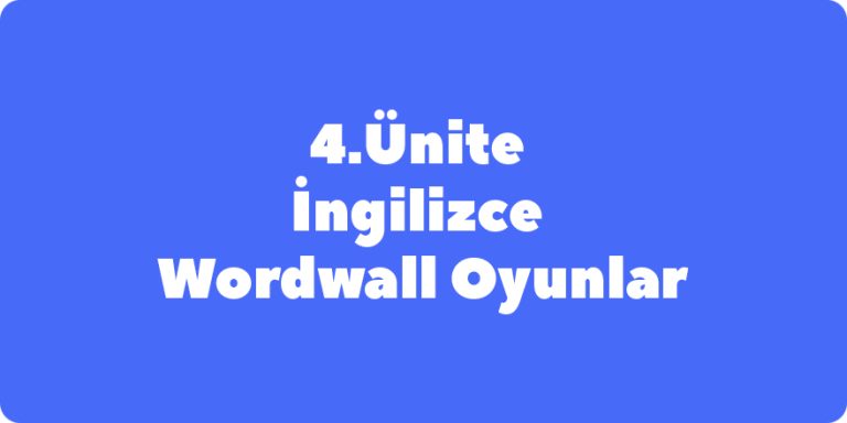 Wordwall Klasa 4 Unit 7