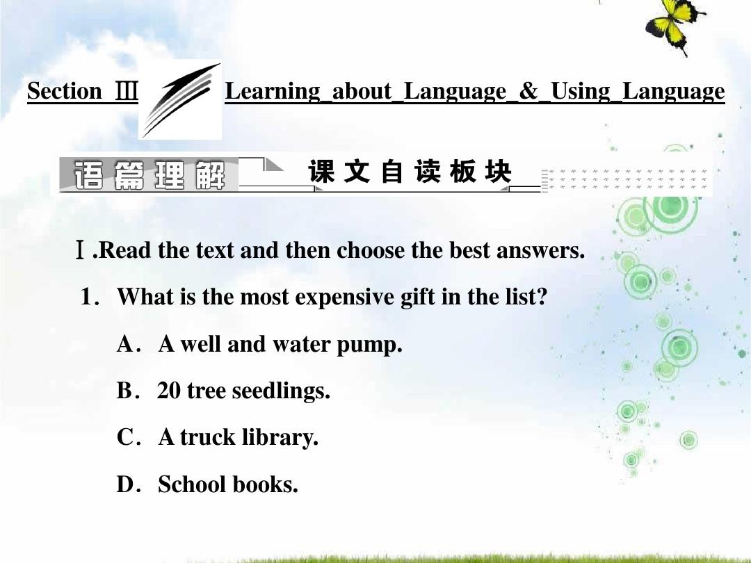 【最新】人教版高中英语选修7课件:Unit+4+Section+Ⅲ+Learning+about+Language+Using Klasa 4 Unit 7