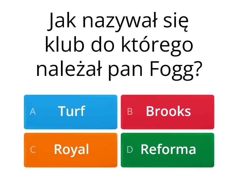 Lektura 80 Dni Dookoła świata Test