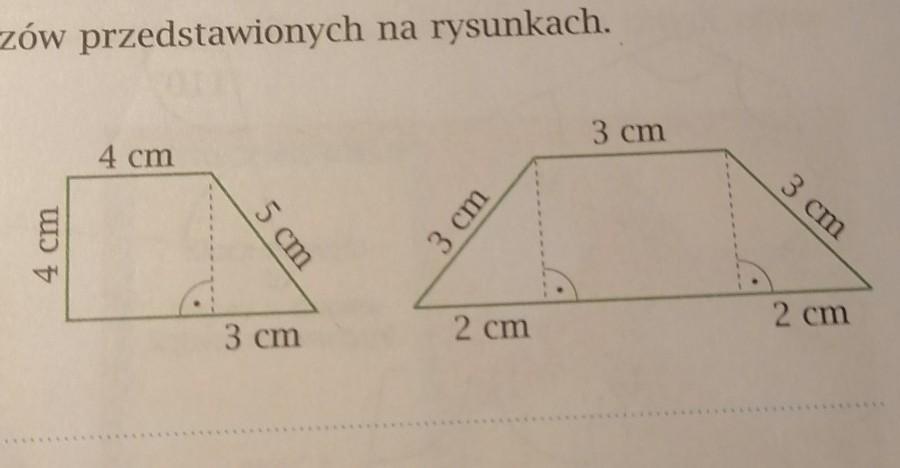 Oblicz Obwody Trapezów Przedstawionych Na Rysunkach