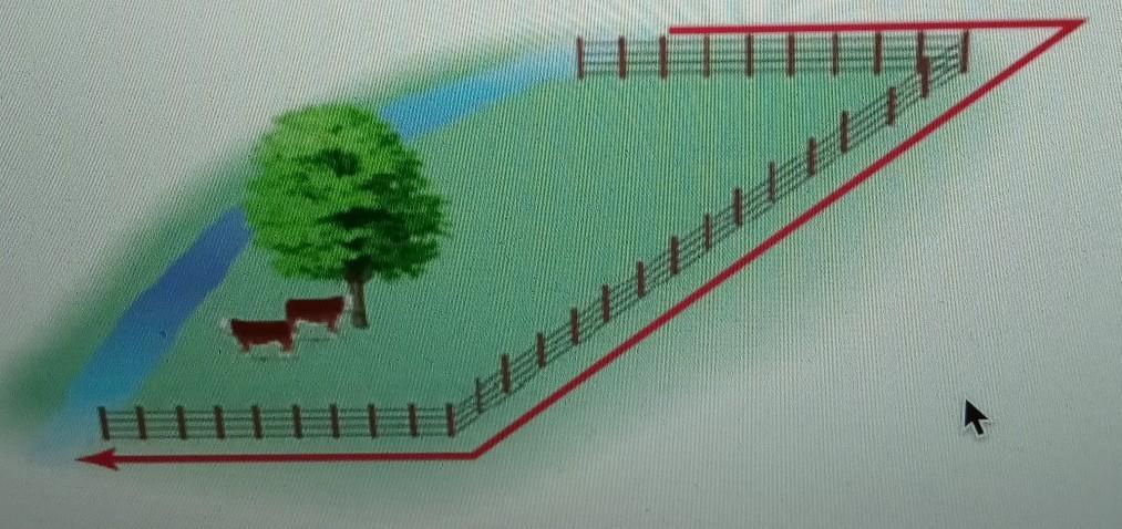a farmer wants to fence in three sides of a rectangular field shown A Farmer Needs To Fence A Rectangular Piece Of Land