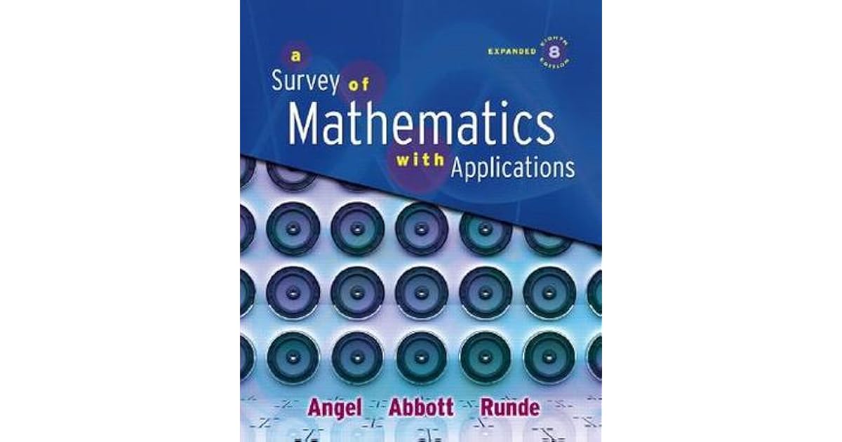 A Survey Of Mathematics With Applications 11th Edition Pdf