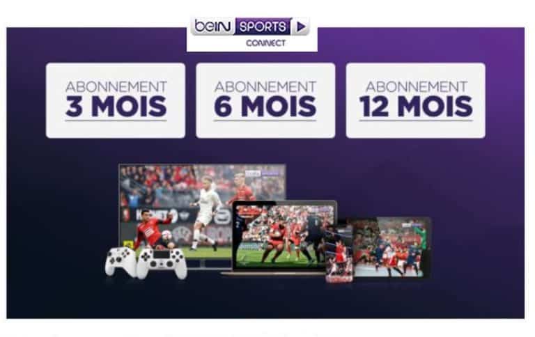Abonnement pas cher beIN Sports : 3 mois = 29€ / 6 mois = 49€ Bein Sport Abonnement