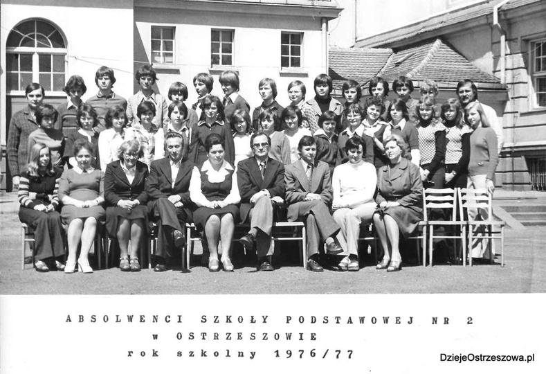 Absolwenci Szkoły Podstawowej nr 2 w Ostrzeszowie. Rok szkolny 1976 / Szkoła Podstawowa Nr 4 Prudnik