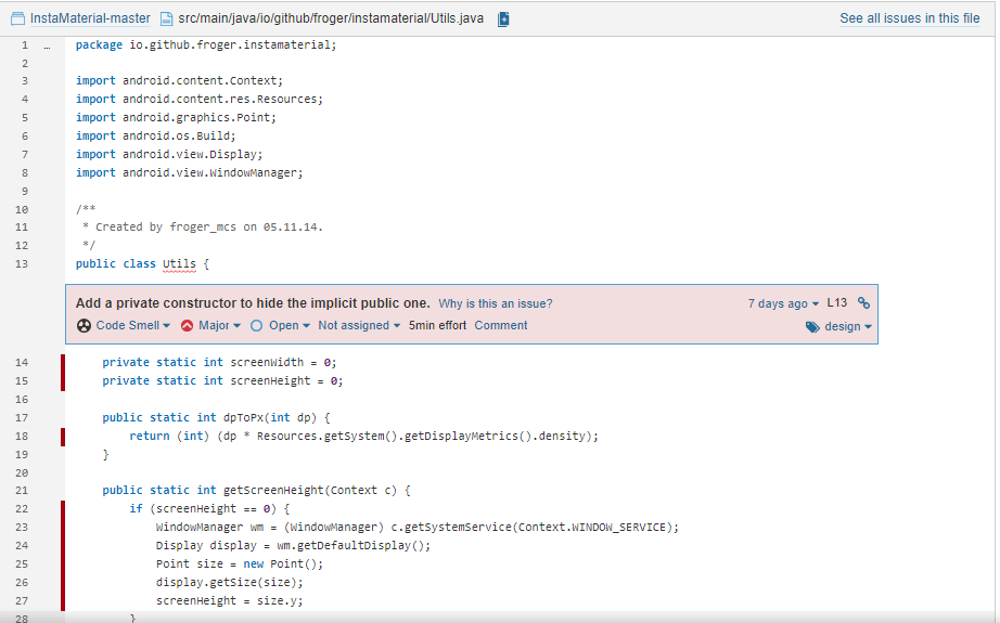 Add A Private Constructor To Hide The Implicit Public One
