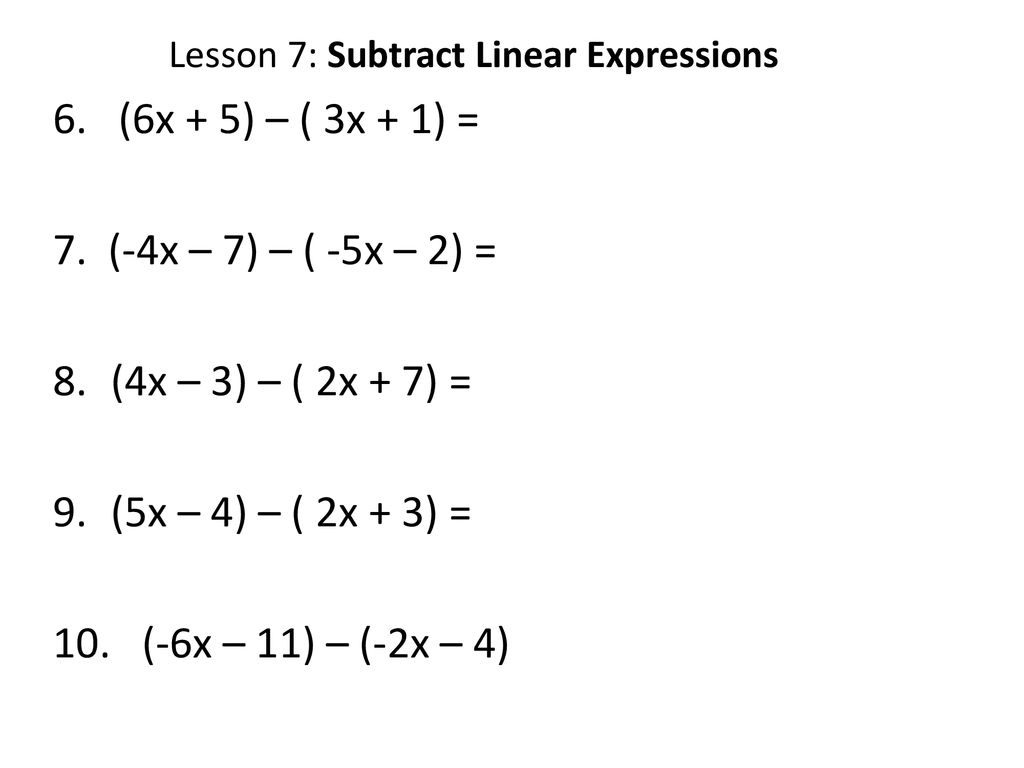 Lesson 3 Homework Practice Adding Linear Expressions