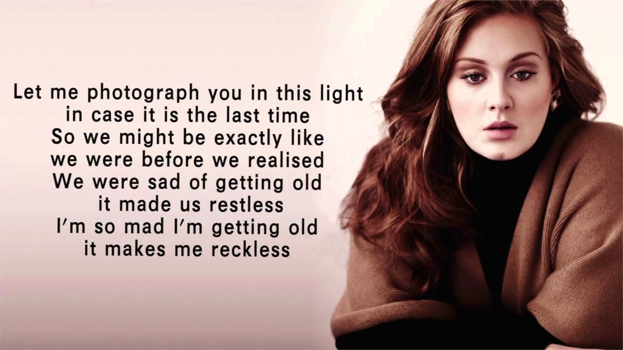 Adele When We Were Young Tekst