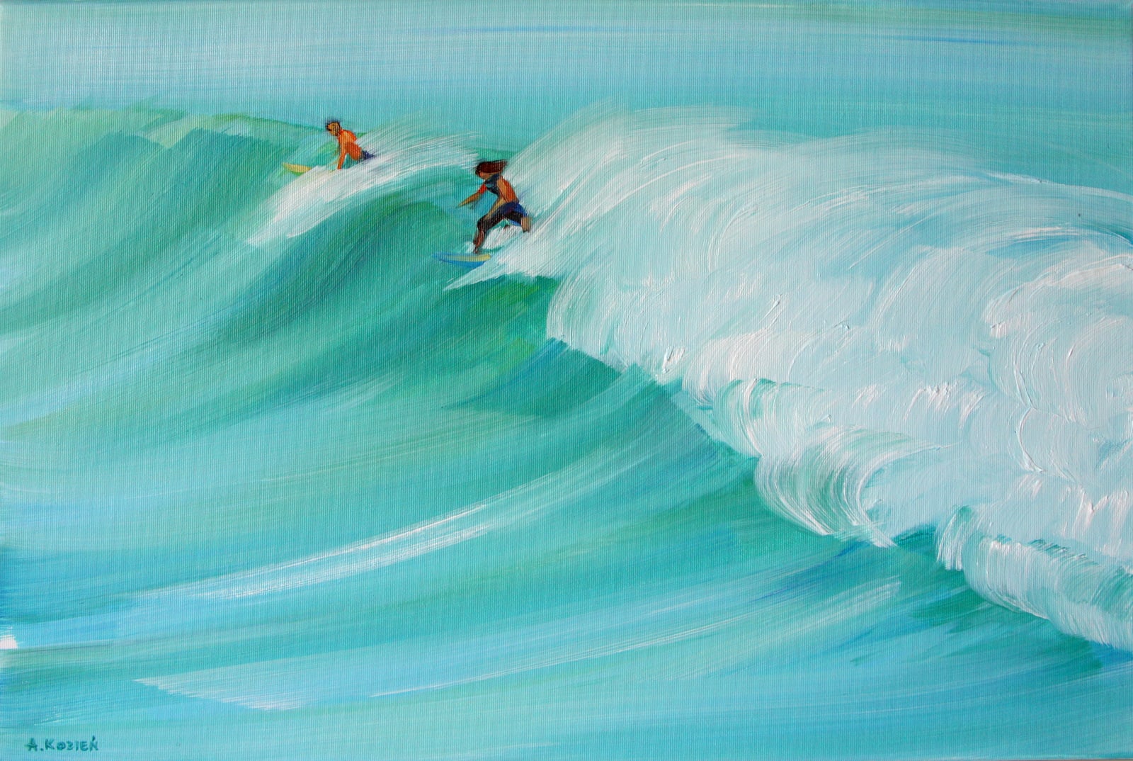Agnieszka Kozień, Surfers 27, 2023 | Art Traveller Gramatyka Bieli Antropologia Doświadczeń Granicznych