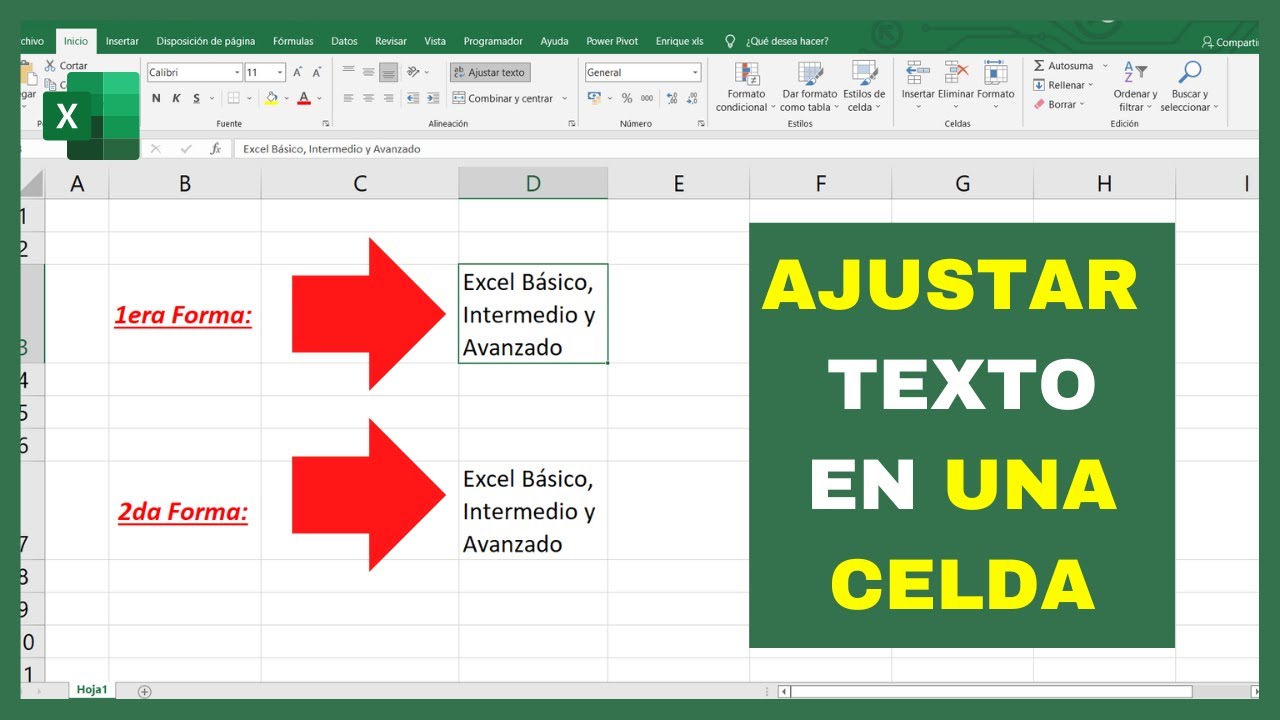Ajustar Texto A Celdas En Excel - Image to u Como Juntar Dos Celdas En Excel