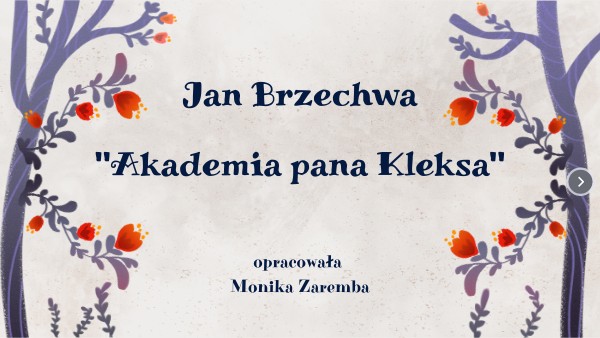 Akademia pana Kleksa Akademia Pana Kleksa Konspekt Lekcji