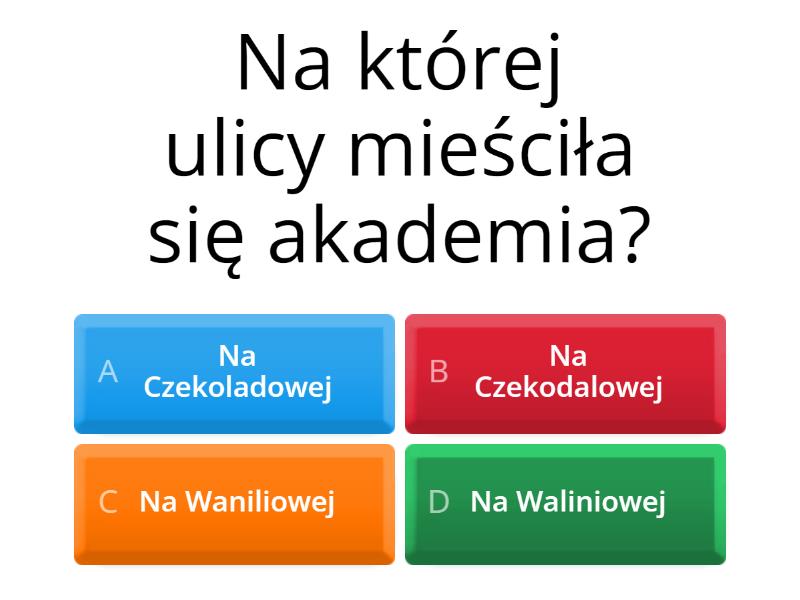 Akademia Pana Kleksa test dla klasy 4 - Quiz Test Akademia Pana Kleksa Quiz