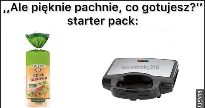 Ale pięknie pachnie co gotujesz? Starter pack: chleb tostowy, opiekacz Ale Pięknie Pachnie Maciek Co Gotujesz