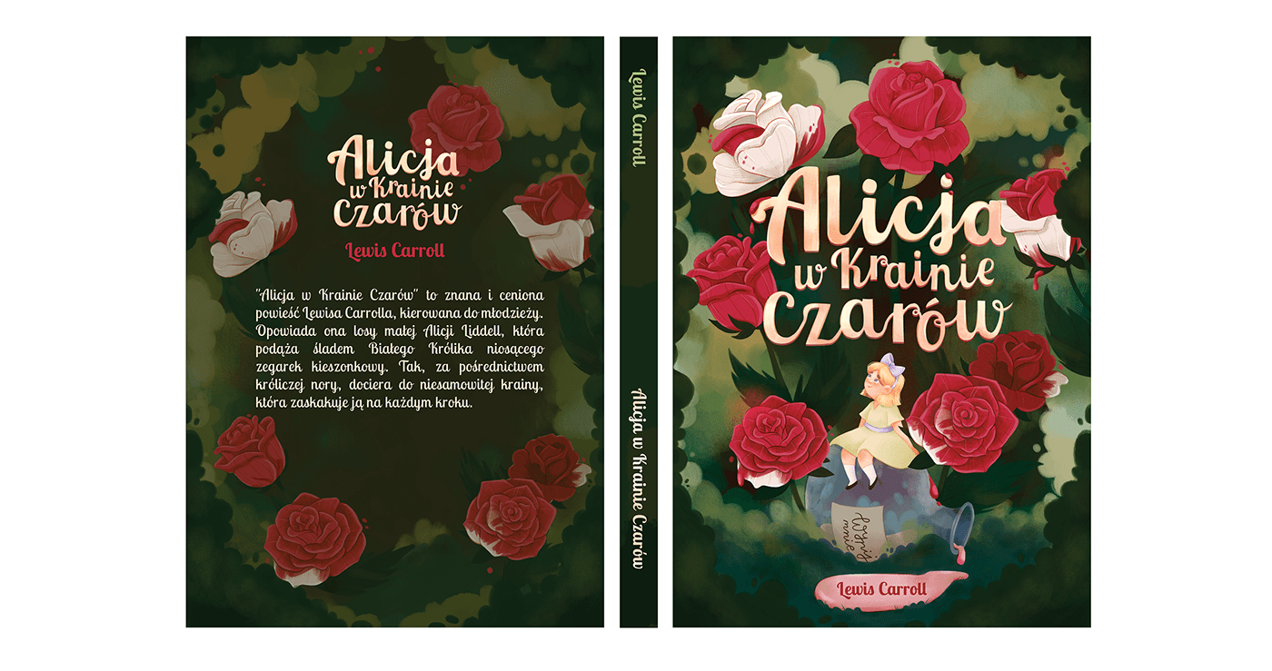 "Alicja w Krainie Czarów" Projekt Okładki (5) | Images :: Behance Alicja W Krainie Czarów Cechy Charakteru