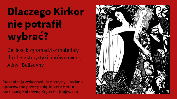 Cechy Charakteru Aliny I Balladyny