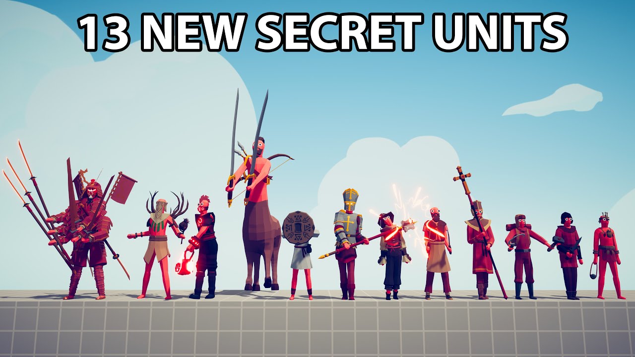 All 13 NEW HIDDEN UNITS Secret Location - Totally Accurate Battle All New Secret Units In Tabs