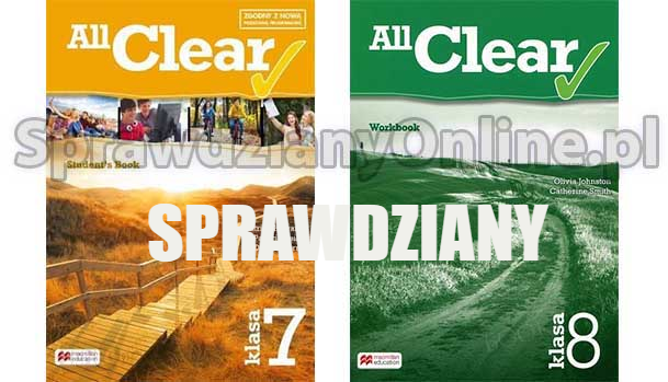 All Clear Testy Klasa 7, 8 Sprawdziany PDF 2020 All Clear Klasa 7 Testy Pdf Unit 2