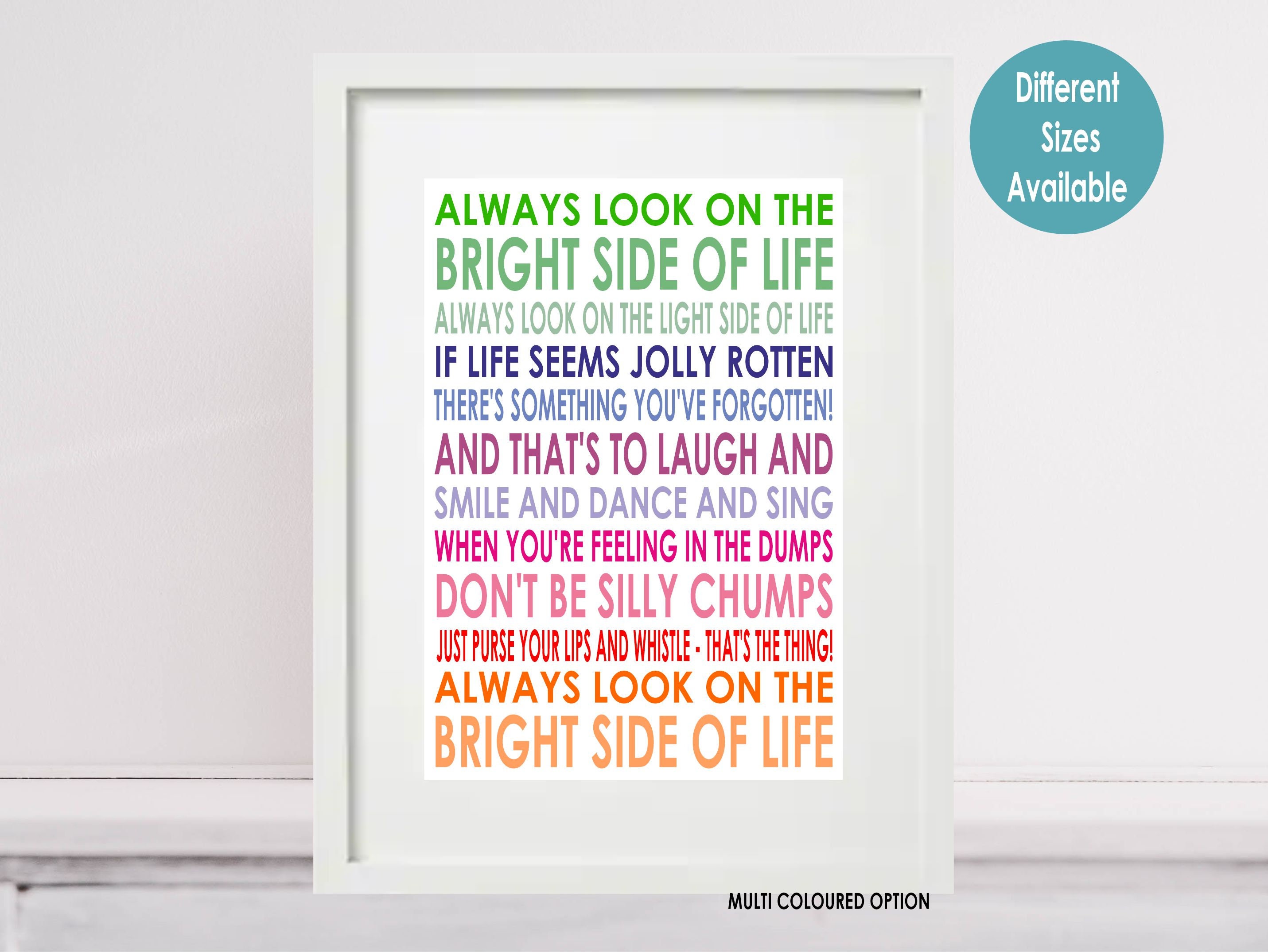 Always Look On The Bright Side Of Life Tekst