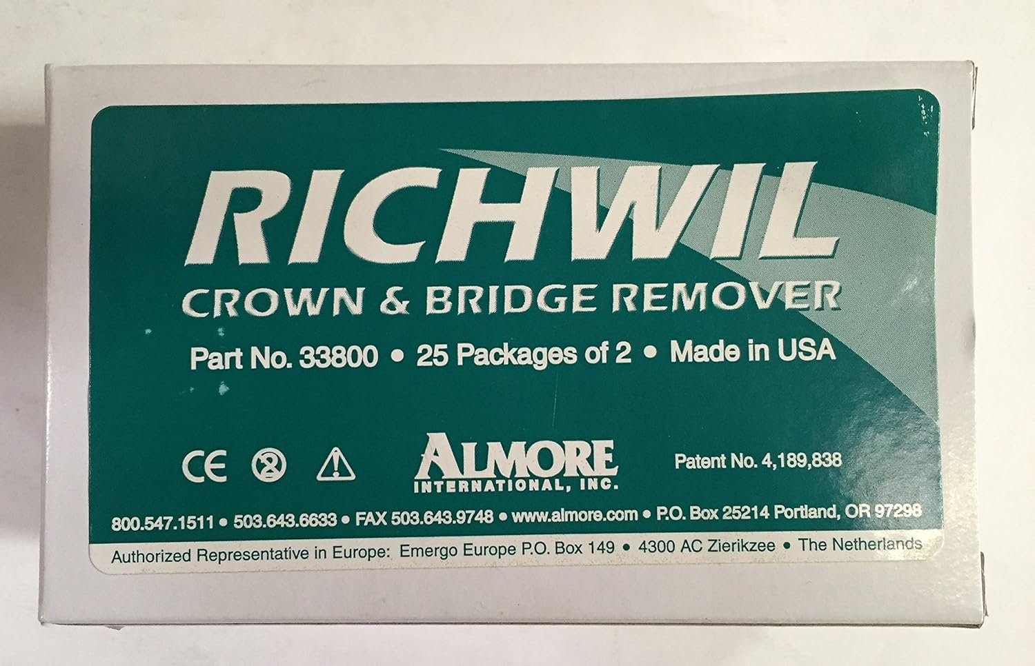 Amazon.com: Almore International 33800 Richwil Crown & Bridge Remover Richwil Crown And Bridge Remover