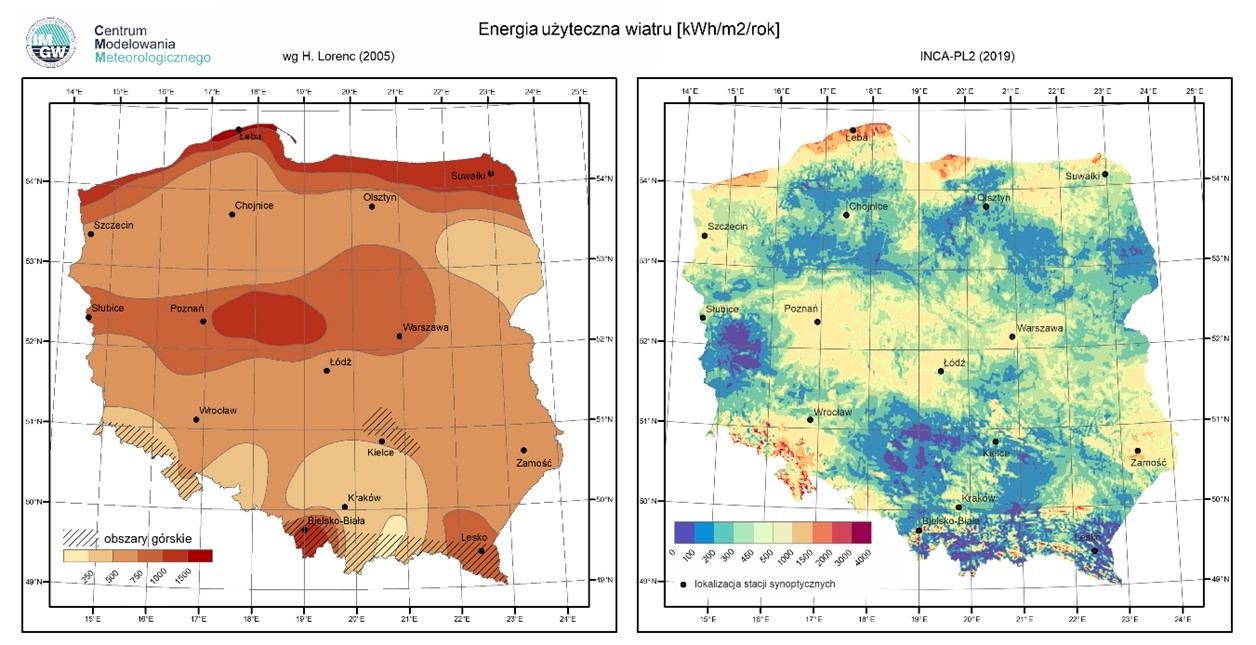 AMEW-PL – the first digital Atlas of small-scale wind energy for Poland Kierunek Wiatru W Polsce Statystyka