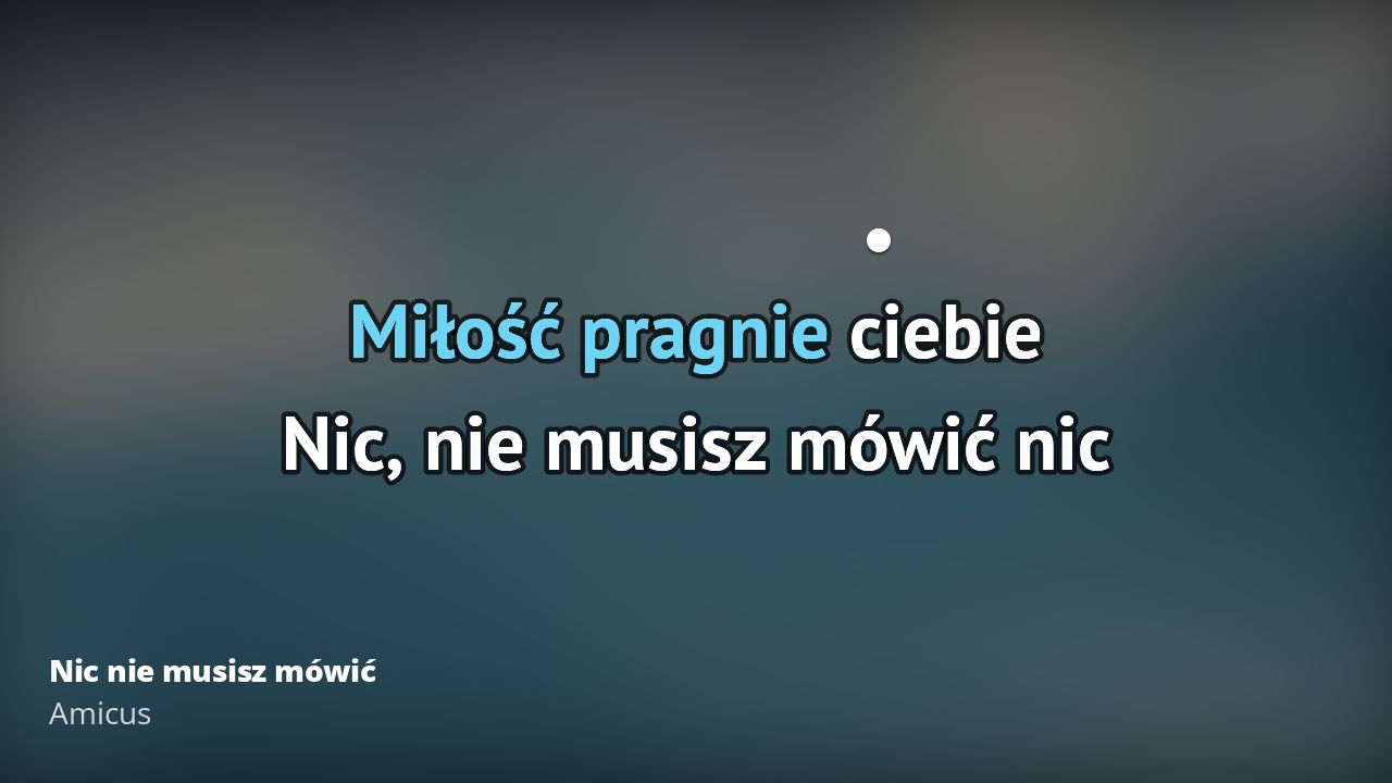 Piosenka Nic Nie Musisz Mwic Nic