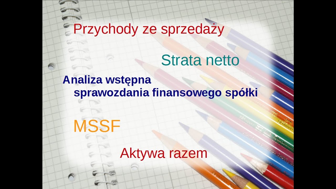 Istota I Zakres Analizy Finansowej