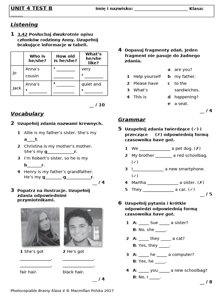 Angielski Brainy Klasa 5 Odpowiedzi