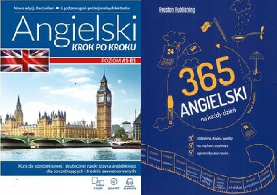 Angielski Krok po kroku + Angielski 365 na każdy (14942771136 Angielski 365 Na Kazdy Dzien