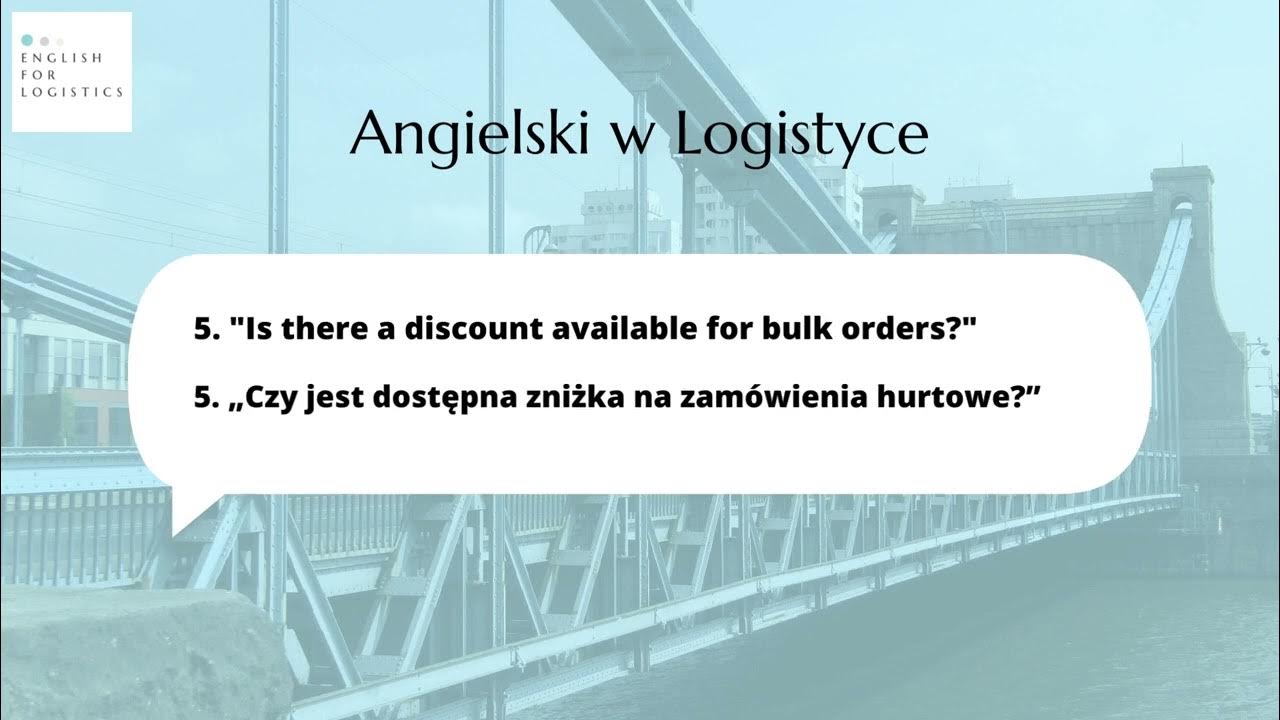 Angielski W Logistyce I Transporcie Pdf