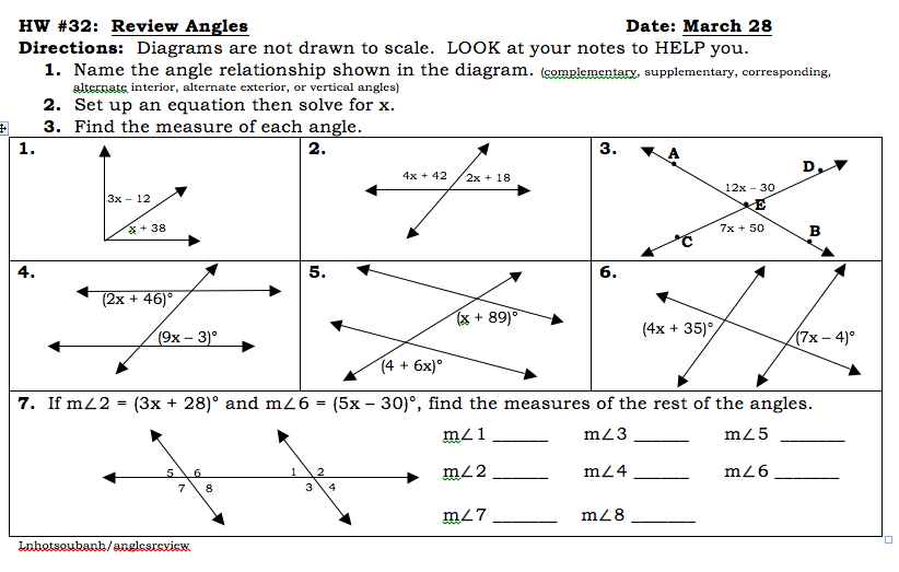 Angle Relationships Worksheet #2 Answers Key - Printable Word Searches Unit 7 Geometry Homework 2 Angle Relationships Answer Key