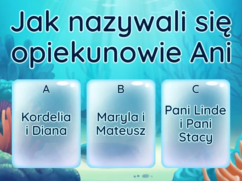 Quiz Z Ani Z Zielonego Wzgórza