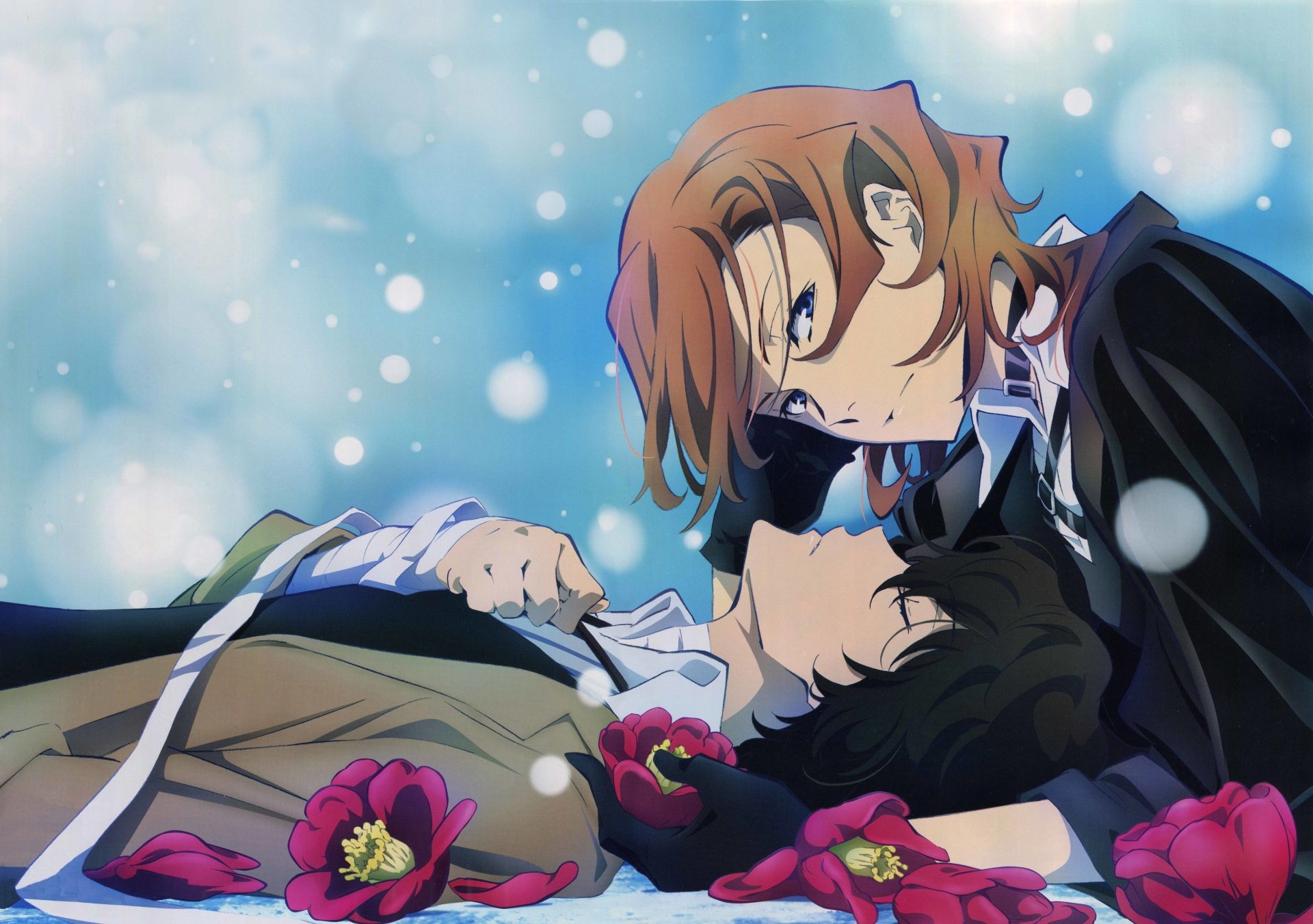Anime Bungou Stray Dogs Chuuya Nakahara Osamu Dazai Wallpaper | anime Bungou Stray Dogs Chuuya X Dazai