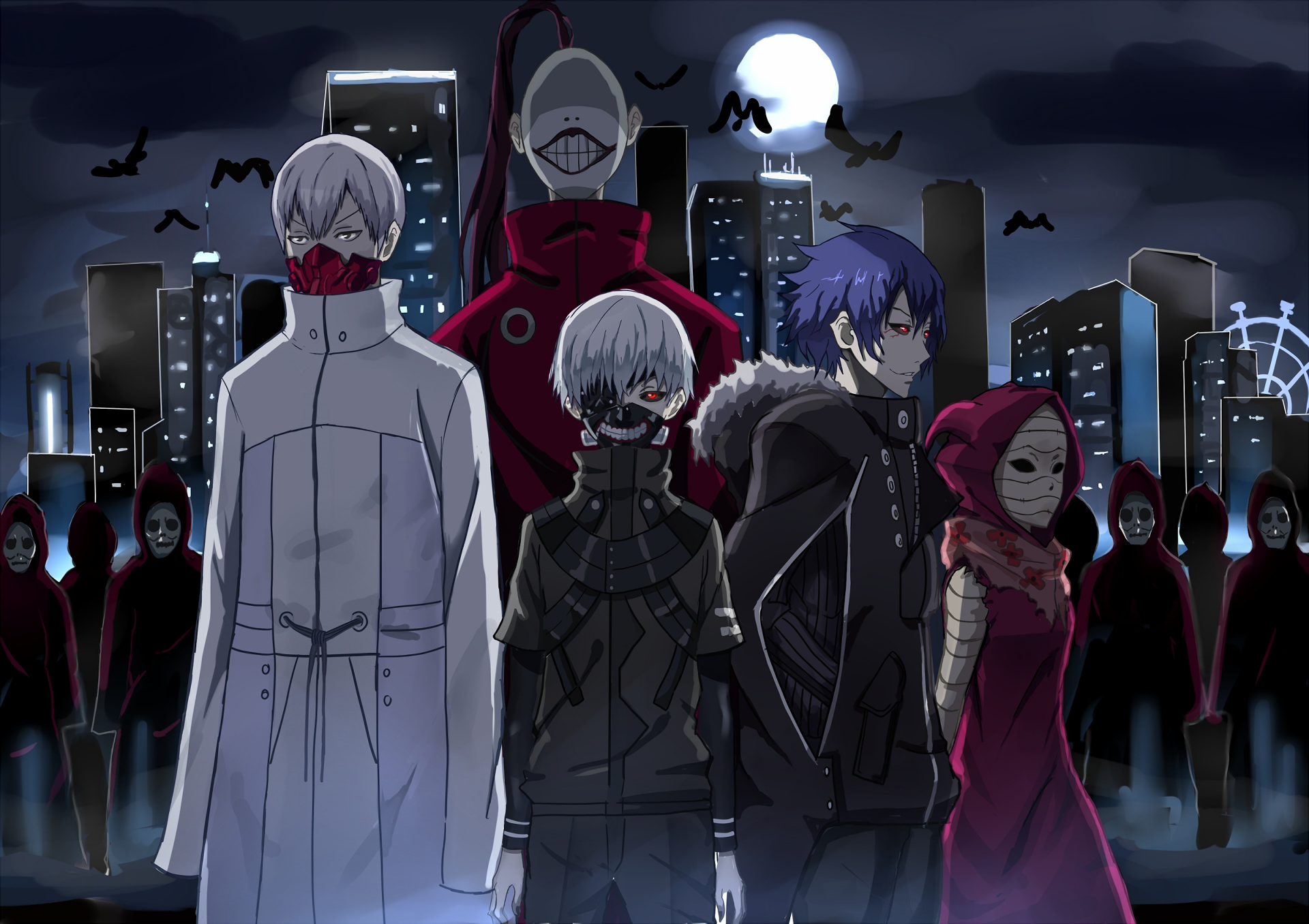 Anime Tokyo Ghoul Ken Kaneki Ayato Kirishima Noro (Tokyo Ghoul) Tatara Tokyo Ghoul Sezon 2 Odcinek 1