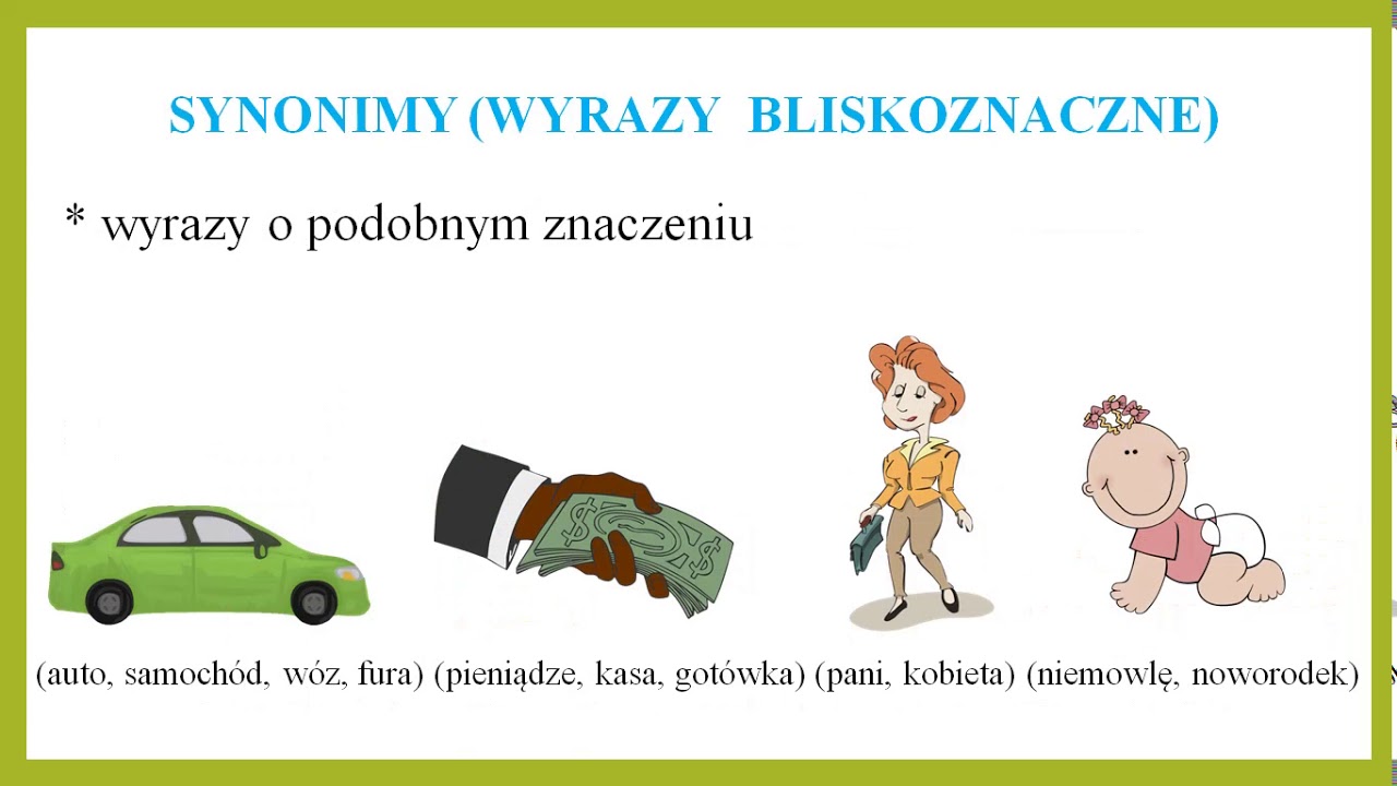 Synonimy Antonimy Homonimy Sprawdzian Pdf