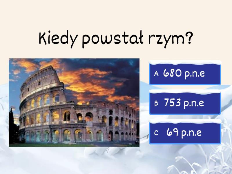 Antyczny Rzym klasa 5 "podróże w czasie" - Quiz Antyczny Rzym Sprawdzian Klasa 5 Gwo