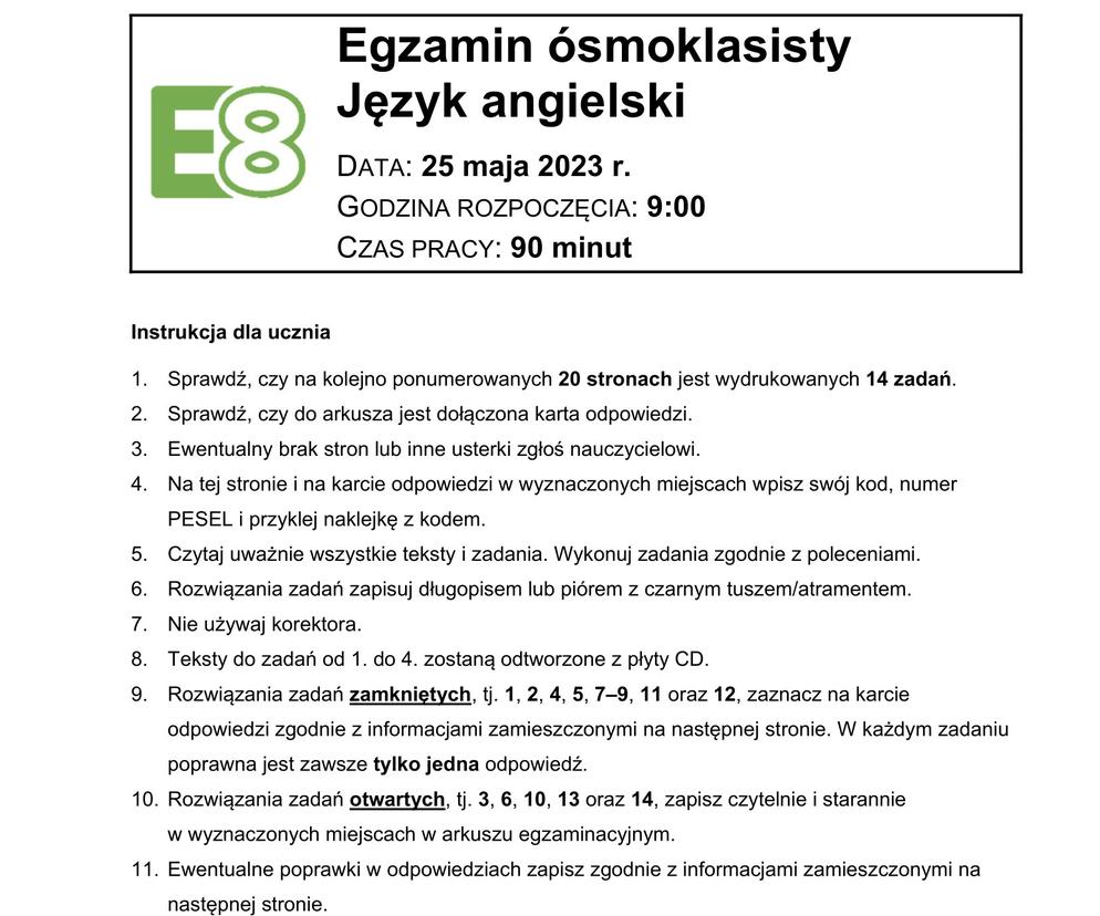 Arkusz egzaminacyjny angielski 2023 - odpowiedzi, klucz, zadania z Sprawdzian Z Angielskiego Klasa 6 Unit 1 Odpowiedzi