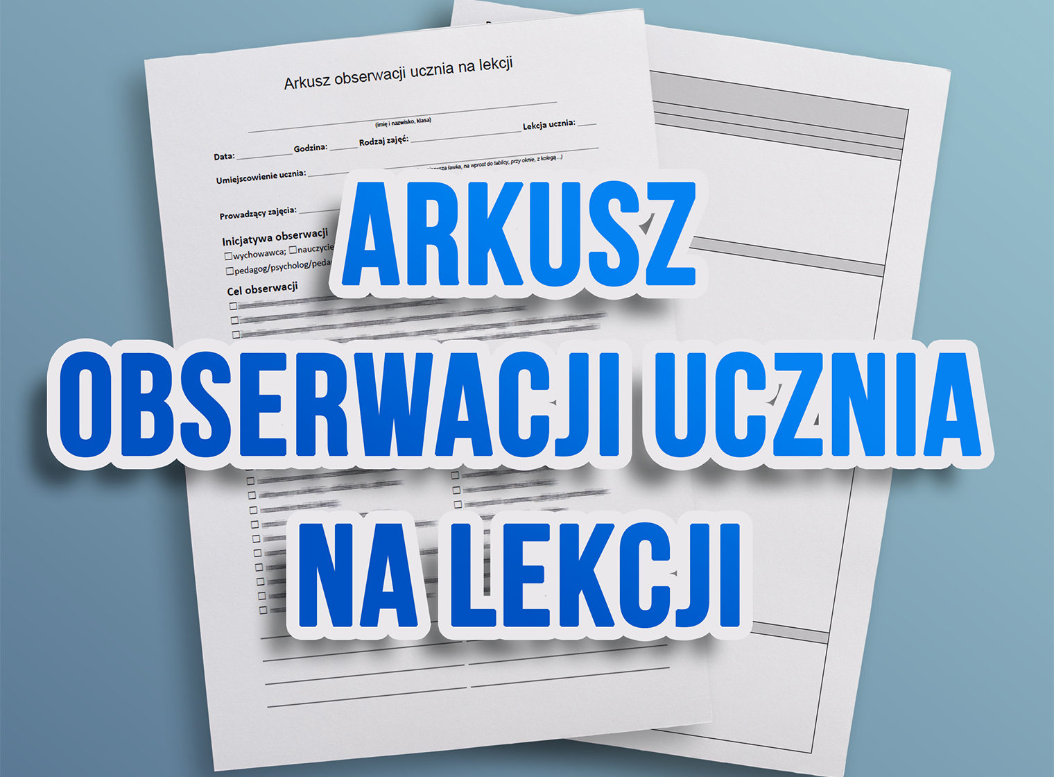 Arkusz obserwacji ucznia na lekcji • Złoty nauczyciel Arkusz Zaliczeń Ucznia Ubiegającego Się O Kartę Rowerową Do Druku