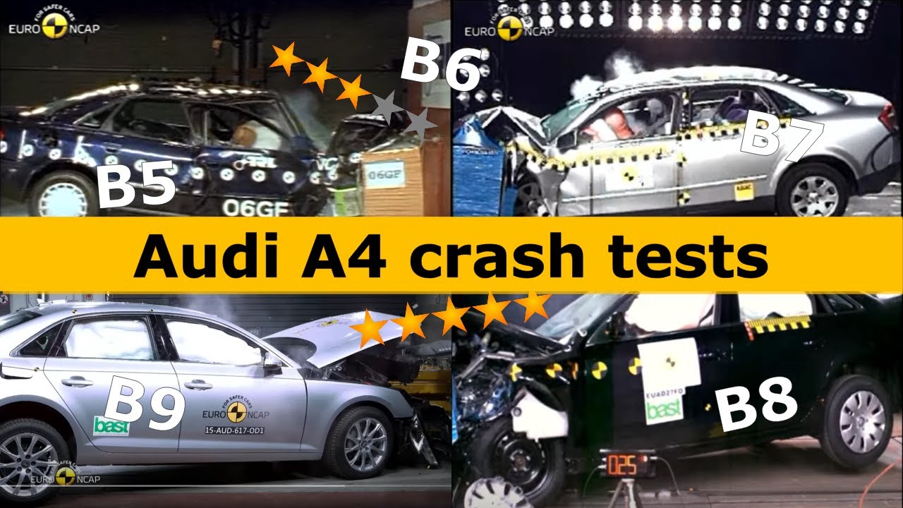 Audi A4 B5 B6 B7 B8 B9 crash test Euro NCAP - YouTube Audi A4 B9 Crash Test