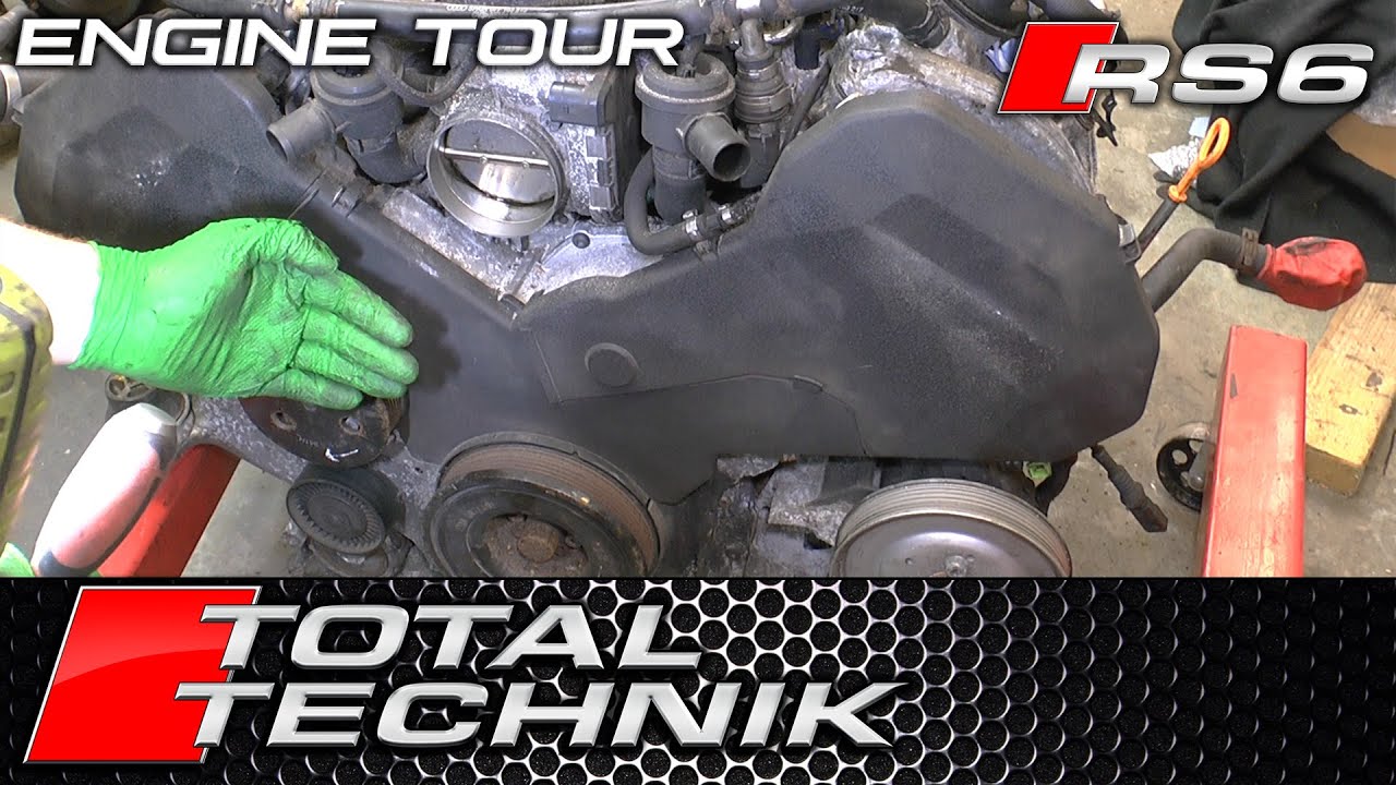 Audi RS6 (BCY) Engine Guided Tour (Engine Removed) - Audi RS6 - C5 Ankieta Na Temat Agresji Wśród Młodzieży