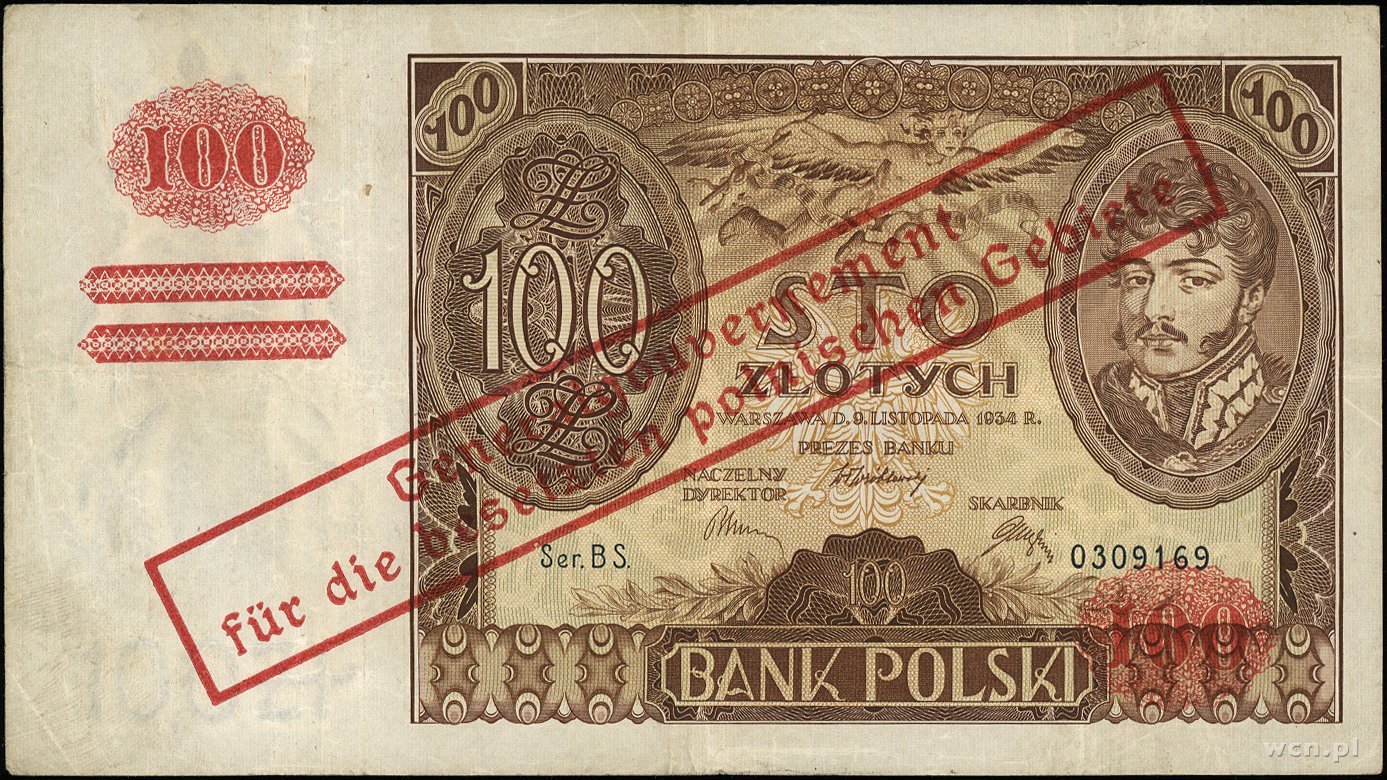 Aukcja 46 - Warszawskie Centrum Numizmatyczne - BANKNOTY | POLSKA Generalna Gubernia W Planach Hitlerowskich