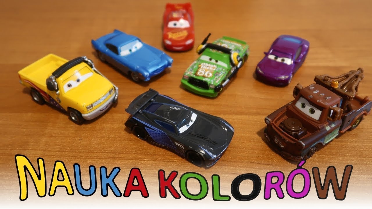 Auta dla dzieci • Cars • Kolory, nauka kolorów po polsku i po angielsku Kolory Po Angielsku Dla Dzieci Samochody