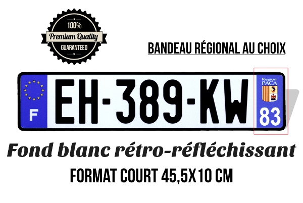 Autocollant Plaque D Immatriculation Anti Radar