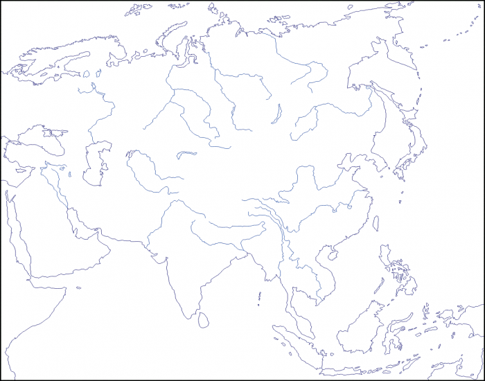 Azja Mapa Konturowa Stock Vector Adobe Stock - vrogue.co Konturowa Mapa Azji Z Rzekami