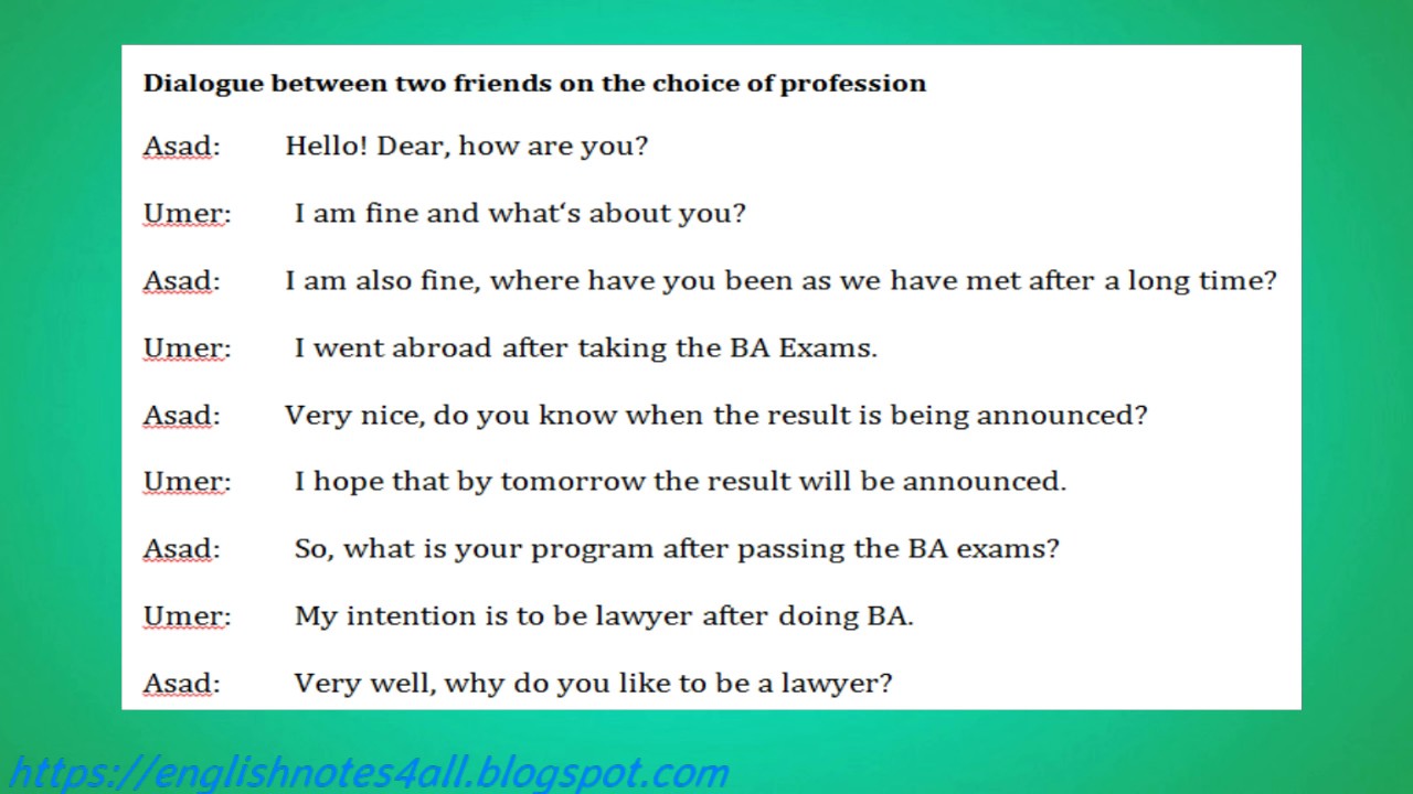 BA English Skills of good dialogue writing,lecture by Shahid Bhatti Complete The Dialogue Below Did You A Good Birthday
