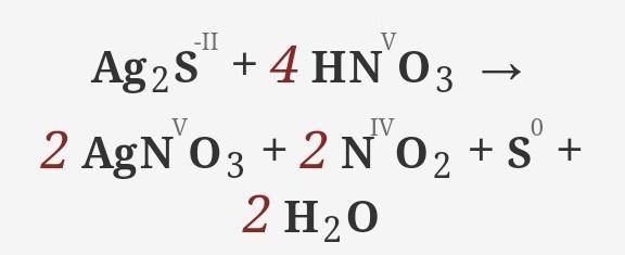 Ag2s Hno3 Agno3 No S H2o