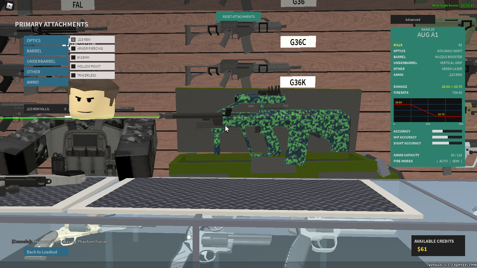 Best Aug A1 Setup Phantom Forces