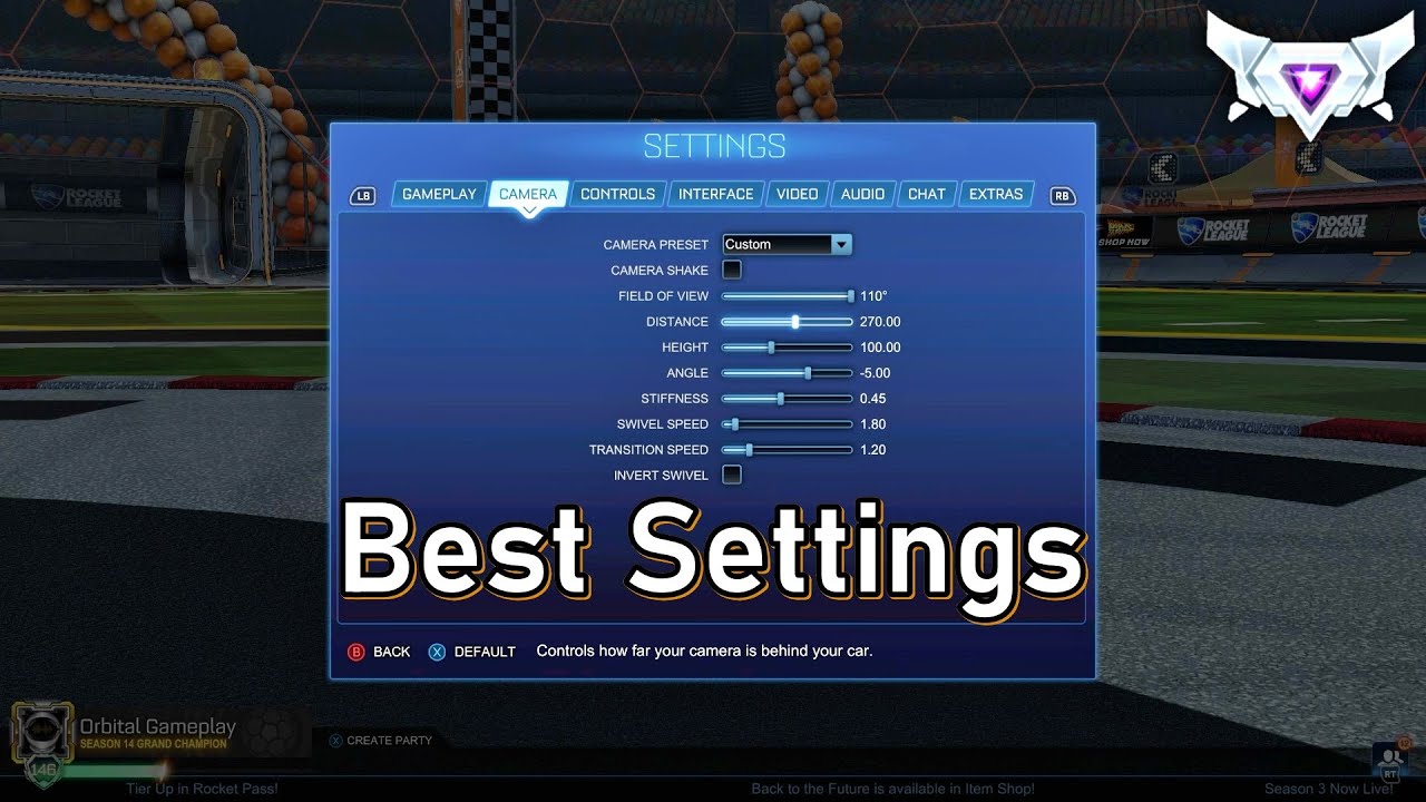 BEST ROCKET LEAGUE SETTINGS 2021 | PRO Camera / Controller Settings Best Controller Settings Rocket League