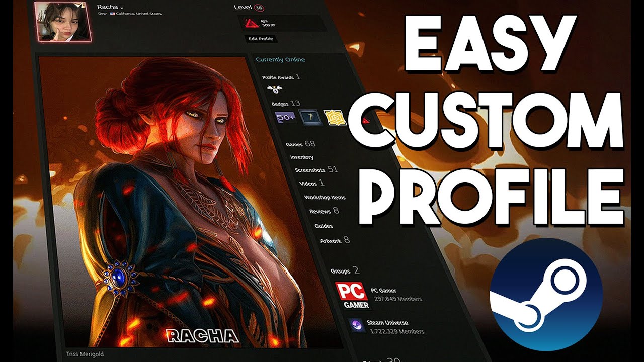 Best Way To Customize Steam Profile (2023) - YouTube How To Make Anime Steam Profile